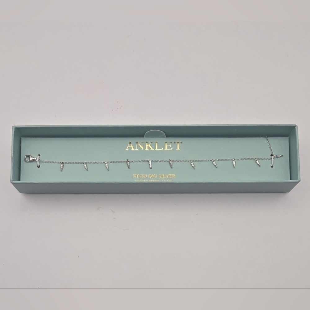 Neo Relique Sterling Silver Charm Anklet NWT
